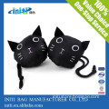 Quality custom prnting fashion designer bag | black cat foldable bag